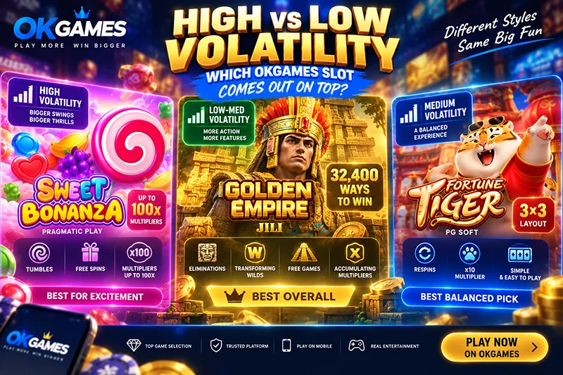 high vs low volatility okgames slots