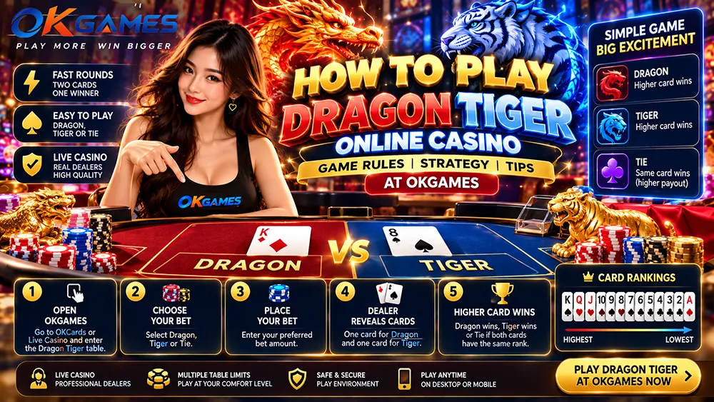 how to play dragon tiger okgames